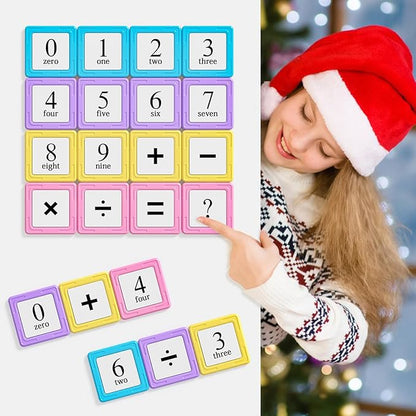 Rurvale Toddler Girl Toys, Magnetic Tiles Basic Set, Birthday Gifts Ideas for Girls Age 3-5, Magnetic Building Blocks, Magnet STEM Montessori Toddler Kids Toys Gifts for 3 4 5 6 7 Year Old Girls