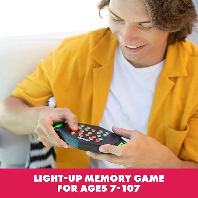 Educational Insights BrainBolt Genius Handheld Electronic Memory Game with Lights & Sounds, Brain Teaser Puzzle Game, Ages 7+