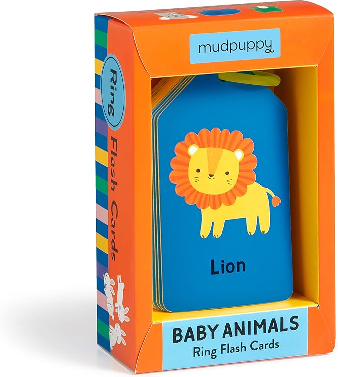 Mudpuppy Baby Animals — Ring Flashcards 26 Durable Double Sided Baby Animal Cards And Reclosable Ring With Colorful Art For Babies Ages 1+ Perfect For Preschool Or Travel For Teachers And Parents