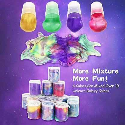 48 Pack Barrel of Slime - Colorful Sludgy Gooey Fidget Kit for Sensory and Tactile Stimulation, Stress Relief, Prize, Party Favor, Christmas Stocking Stuffers