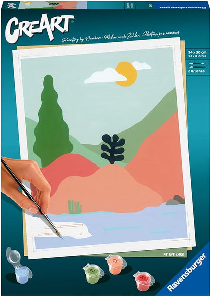 Ravensburger CreArt by The River Paint by Numbers Kit for Adults - 23642 - Painting Arts and Crafts for Ages 12 and Up