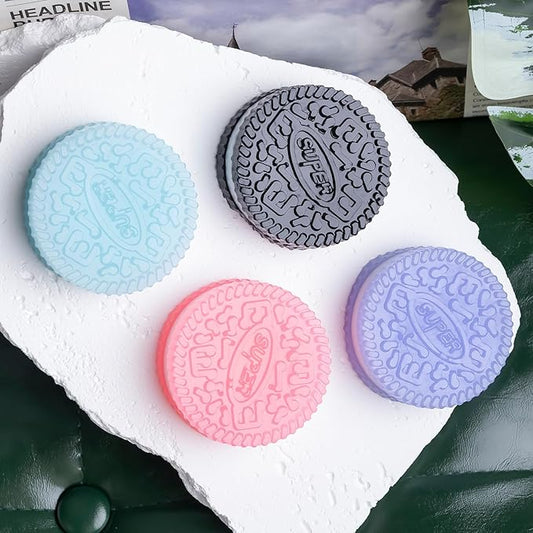 Stress Relief Silicone Taba Squishy for Adults, Ultra-Soft Squeeze , Decompression Venting, Perfect for Stress and Anxiety Relaxing (4Pcs-B)