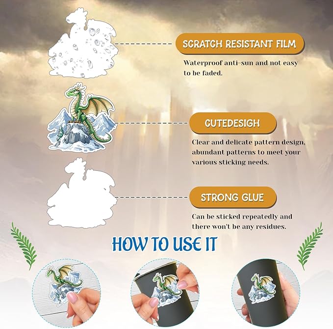 74 PCS Dragon Party Favors, 24 PCS Dragon Slap Bracelets 50 PCS Dragon Stickers Dragon Birthday Party Decorations Supplies Gifts for Kids Classroom Rewards