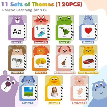 beiens Toddler Toys - Talking Flash Cards for Toddlers 2 3 4 5 6 Year Old with 240 Sight Words - Speech Therapy Autism Sensory Toys for Autistic Children - ABC Learning Educational Montessori Toys