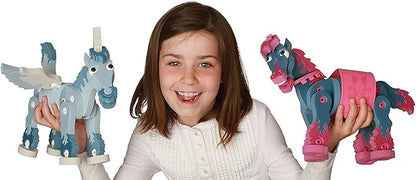 BLOCO TOYS Horses & Unicorns | STEM Toy | DIY Building Construction Set (418 Pieces) | Ages 6+