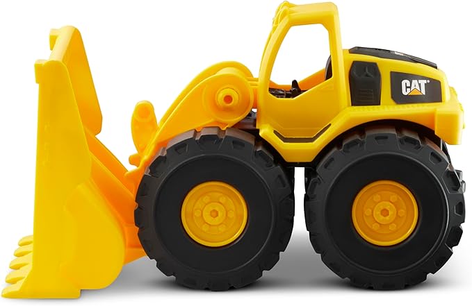CAT Construction Toys, Construction Fleet 10" Front Loader Toy - Real Working Parts, Indoor/Outdoor, Sturdy Plastic Construction for 2+ Year Old Boys