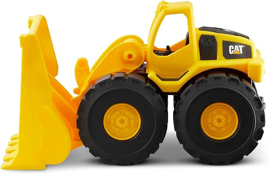 CAT Construction Toys, Construction Fleet 10" Front Loader Toy - Real Working Parts, Indoor/Outdoor, Sturdy Plastic Construction for 2+ Year Old Boys