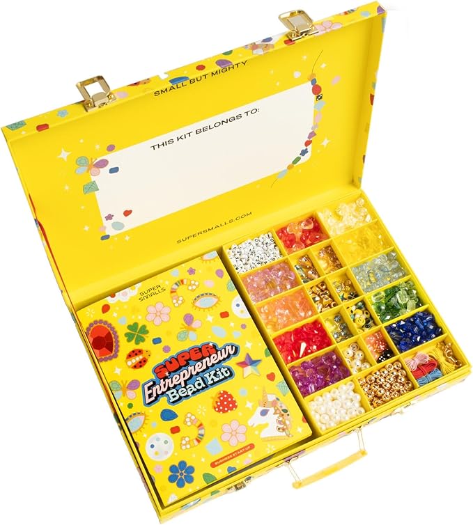 Super Smalls Super Entrepreneur Bead Kit | Jewelry Making Kit for Kids | Ages 4+