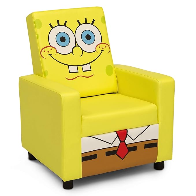 SpongeBob SquarePants High Back Upholstered Chair by Delta Children