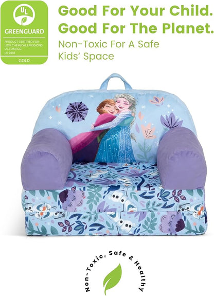 Delta Children - Disney Frozen Cozee Buddy Flip-Out Kids Chair, Purple