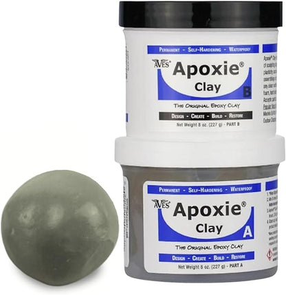 Aves Apoxie Clay - 2 Part (A & B) Self Hardening, Modeling Clay - 1 Pound Native Apoxie Clay