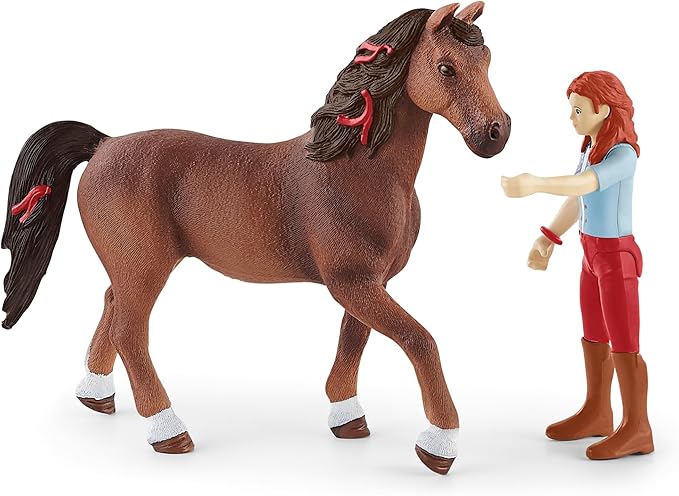 Schleich Horse Club Ride Out 40-Piece Playset Horse Gifts for Girls & Boys Ages 5+ with 4 Horse Rider Girls, 4 Horse Toys and Horse-Riding Accessories