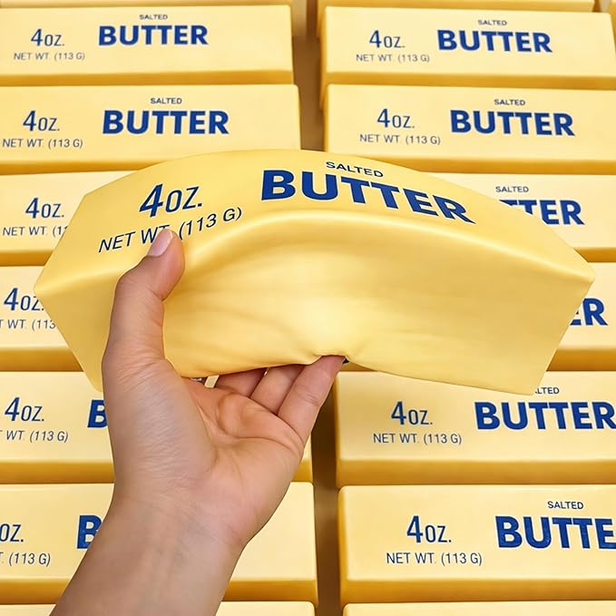Butter Squishy Stick, Big 9.5'' Slow Rising Squeeze Stress Relief Squishies for Office & Desk Use (Giant)