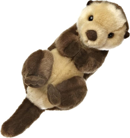 Aurora® Realistic Miyoni® Sea Otter Stuffed Animal - Lifelike Detail - Cherished Companionship - Brown 10 Inches