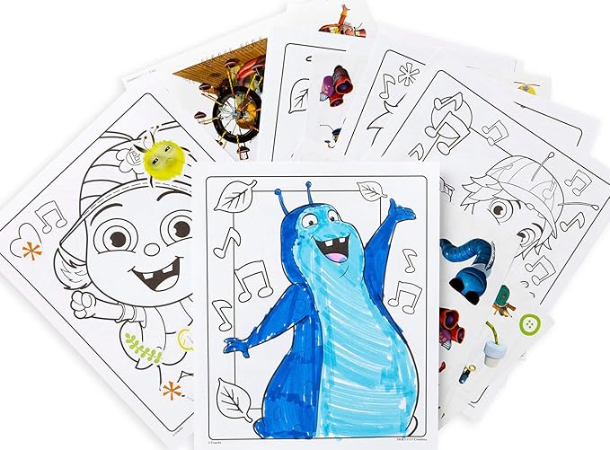 Crayola Beat Bugs Color & Sticker Book, Gift for Kids, Age 3, 4, 5, 6