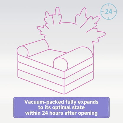 MONKISS 2-in-1 Toddler Couch Chair Comfy, Kids Chair Couch, Mini Couch, Flip Out Sherpa Kids Sofa, Baby Couch, Chair for Toddlers 1-3, Kids Lounge Chair Reading Chair, Kids Couch Bed Fold Out, Axolotl