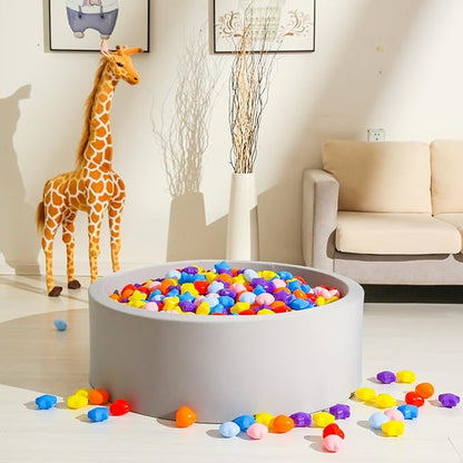 GOGOSO Ball Pits Balls for Toddlers, 100 Stars Hearts Florid Shapes Ball, Flowers Plastics Balls for Bounce House, Pastel Ball for Kids Birthday Party Xmas Friendship Bracelet Banner Decor