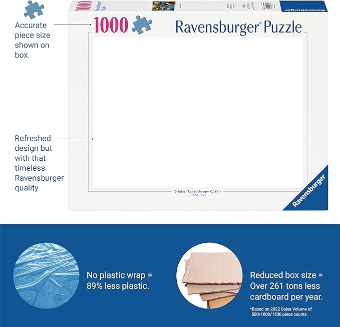 Ravensburger Disney-Pixar Movies 1000 Piece Jigsaw Puzzle for Adults - 12000298 - Handcrafted Tooling, Made in Germany, Every Piece Fits Together Perfectly