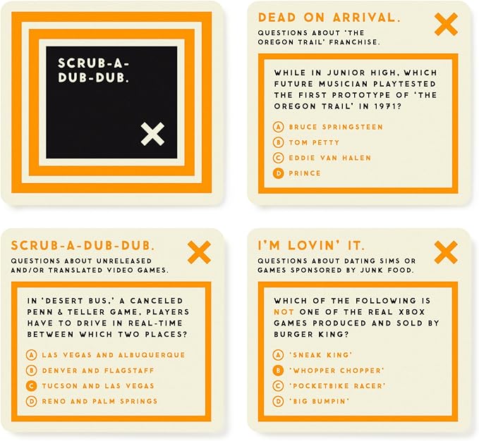 Brass Monkey Bizarre Video Game Trivia – Trivia Card Game Set with 200 Unique Questions About Bizarre Video Game Trivia