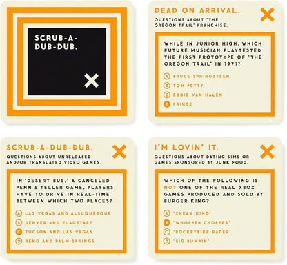 Brass Monkey Bizarre Video Game Trivia – Trivia Card Game Set with 200 Unique Questions About Bizarre Video Game Trivia