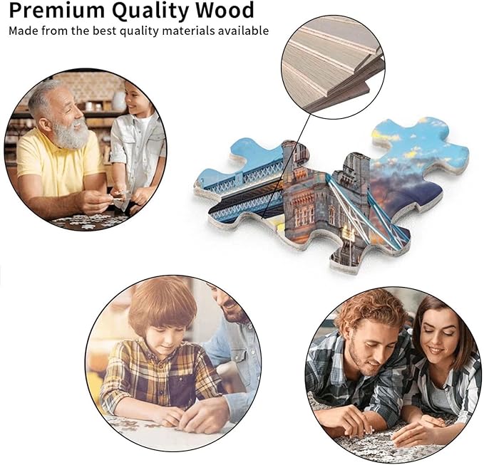 Uyou Who Really Loved Dachshunds Jigsaw,Child Intellectual Jigsaw,Wooden Puzzles 1000 Pieces Educational Fun Game,Game Decompression Toys for Adults and Kids