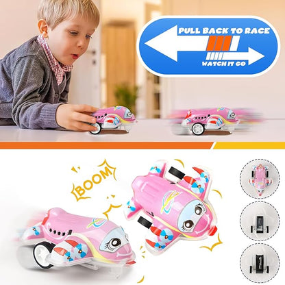 50 Pcs Toy Cars Mini Pull Back Cars, Small Racing Car Carnival Prizes Classroom Rewards, Party Favor for Kids, Pinata Stocking Goodie Bag Stuffers Birthday Toy for Girls Toddler Boys