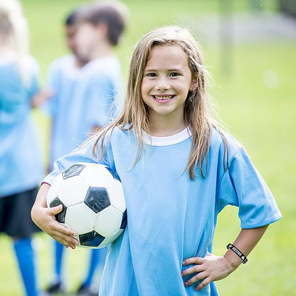 24 Packs Soccer Silicone Bracelets Party Supplies Soccer Motivational Rubber Wristbands for Sport Themed Football Themed Birthday Baby Shower Party Favors Award Gift