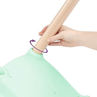 B. toys- B. spaces- Table and Chair Set- Furniture For Toddlers- 1 Craft Table & 2 Chairs- Natural Wooden Legs- Mint- 3 years +