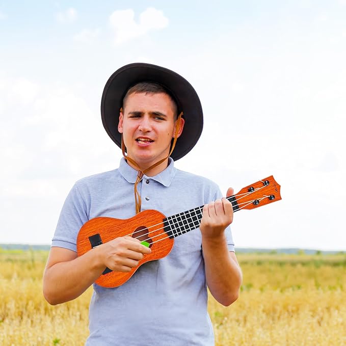 Kids Toy Classical Ukulele,17 Inch 4 Strings Guitar Ukulele Musical Toy,Educational Guitar Toy for Toddlers and Preschoolers