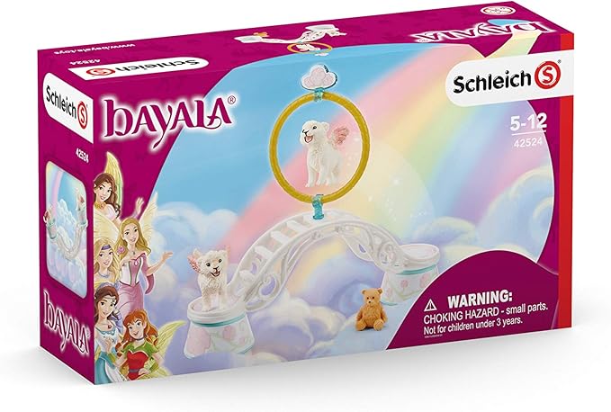 Schleich bayala, Mythical Creature Toys for Kids, Winged Baby Lion Training 9-piece Playset, Ages 5+