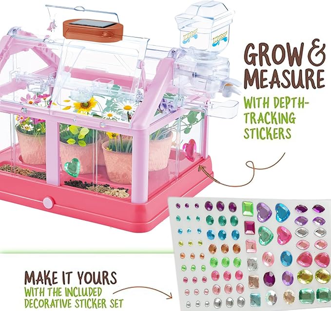 Kids Plant Growing Kit: Terrarium Kit for Kids,Science STEM Toy & Craft Growing Kits for Ages 4-8 Birthday Easter Gifts for Girls 4, 5, 6, 7, 8, Year Old - Gardening Set Toys