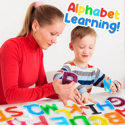 LESONG Autism Sensory Fidget Toys: Alphabet Letters ABC Learning Educational Montessori Toys,Quiet Fidgets Sensory Toys for Classroom Calm Down Corner Autistic Anxiety Relief