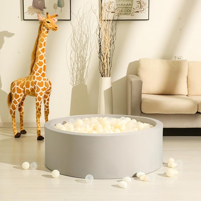 GOGOSO Ball Pit Balls,Plastics Balls for Ball Pit, Stars Hearts Shape for PastelBall for Toddlers Kids