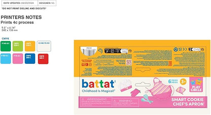 Battat- Play Circle- Play Kitchen For Toddlers – Baking Set – Chef'S Hat & Apron- Pretend Play – 3 years +