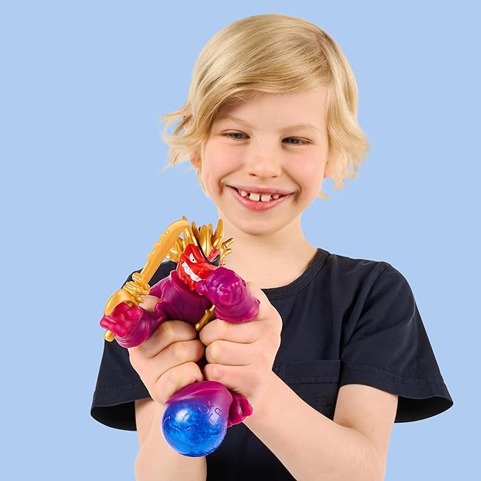 Heroes of Goo Jit Zu Cursed Goo Sea | Super Gooey, Goo Filled Toy Blazagon Action Figure Hero Pack | with Color Changing Face That Reveals His Curse | Stretch Him 3 Times His Size