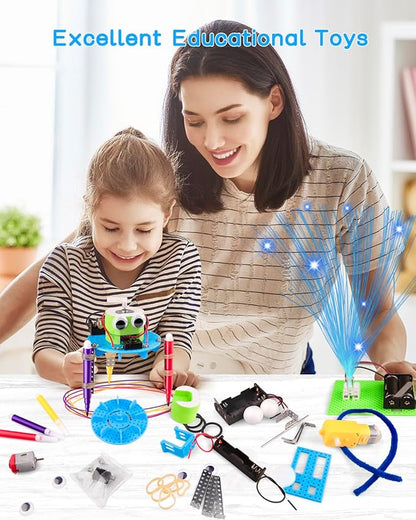 6-in-1 STEM Kit for Kids Ages 6-12, STEM Toys for Boys Ages 8-12, Robot Building Kit & Car Crafts for Kids, Science Activities Robotics Kits for 6 7 8 9 10 12 Year Old Boys Girl Birthday Gifts