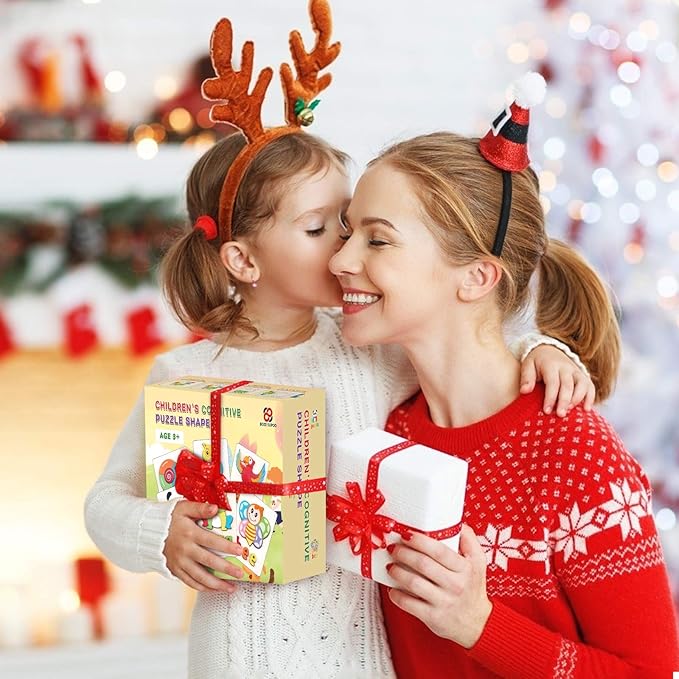 Toddler Puzzles,Wooden Puzzles for Todder 1 2 3 Years Old Boys Girls Eco Friendly Wooden Toys Educational Preschool Gift for Kids(6 Pack)