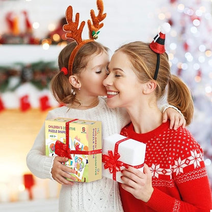 Toddler Puzzles,Wooden Puzzles for Todder 1 2 3 Years Old Boys Girls Eco Friendly Wooden Toys Educational Preschool Gift for Kids(6 Pack)