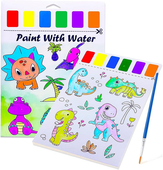 BAOXUE Water Coloring Books for Kids Ages 4-8,Paint with Water Colors Book for Toddlers,Watercolor Painting Paper Gift for Boys Girls 2-4 Years