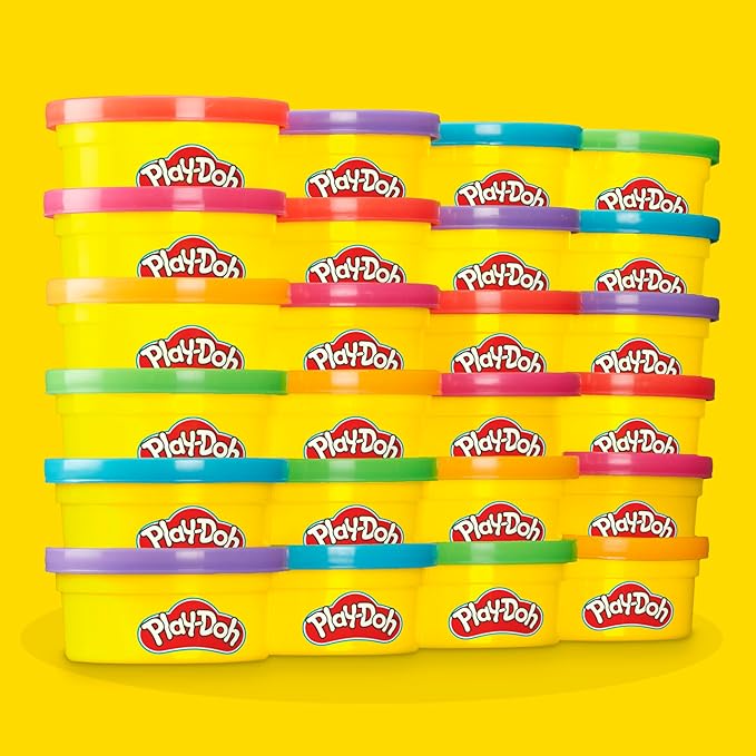 Play-Doh Party Favor Pack, Bulk 24 Pack of Modeling Compound with Cutters, Non-Candy Treat Bag Fillers, Giveaways & Prize Toys for Kids 3 Years & Up (Amazon Exclusive)