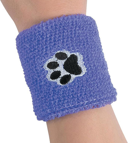 Fun Express Paw Print Wrist Bands - 12 Pieces - Educational and Learning Activities for Kids