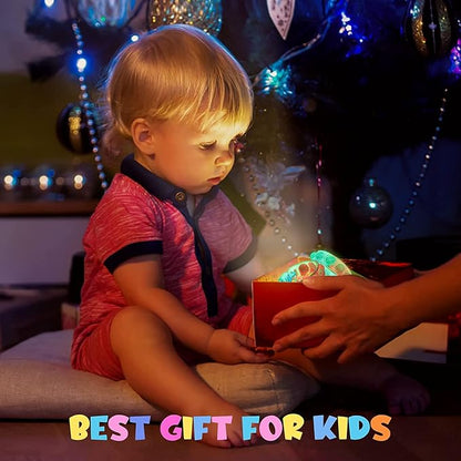 16 PCS Bracelets Glow in The Dark Pop it Fidget Toy, Rainbow Party Favors Wristband Set, Push Bubbles Sensory Pack Kids Ages 5 8 12 Adult Student Gift