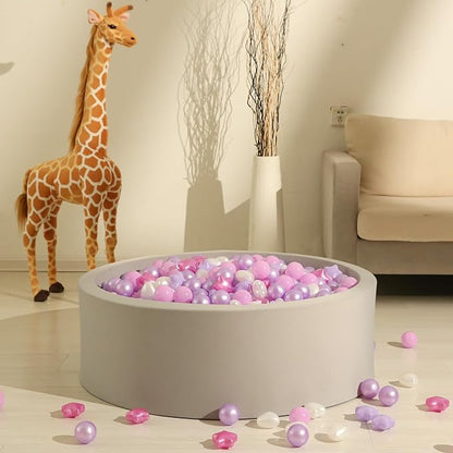 GOGOSO Ball Pit Balls,Plastics Balls for Ball Pit, Stars Hearts Shape for PastelBall for Toddlers Kids