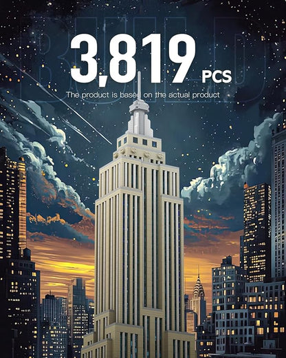 dOvOb Architecture Empire Building Micro Blocks Set（3819PCS） - World Famous Architectural Model Toys Gifts for Kid and Adult