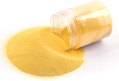 Shiny Stone Colorful Sand,Rainbow Sand,Art Sand,Colored Sand,Craft Sand,Decorative Wedding Vibrant Sand, 250g/0.55lb/8.81oz for Kids Creativity Wedding Succulent Terrarium Vase (Dark Yellow)