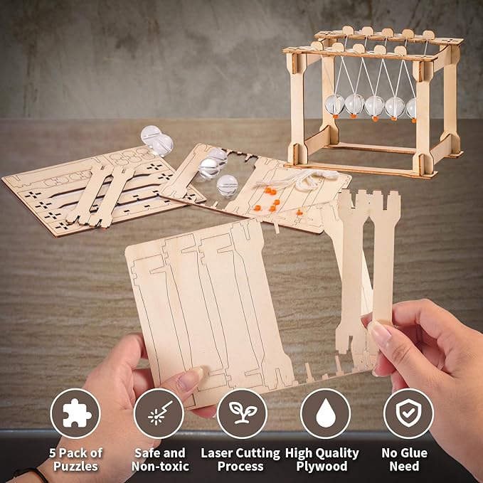 STEM Science Kits for Kids Ages 8-12 5-7, STEM Kits for Kids Ages 8-10, Wood Building Crafts Kits for Boys 6-8, STEM Engineering Toys for Boys 8 10 12 14 Years Old, Science Experiment Projects 9-12