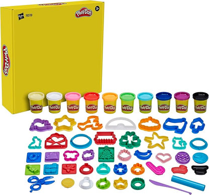 Play-Doh Holiday Set of Tools, 43 Accessories & 10 Colors, Kids Arts & Crafts, Preschool Toys for Girls & Boys, for Kids, Ages 3+ (Amazon Exclusive)