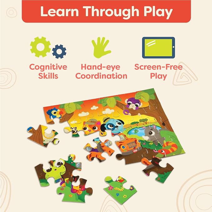 Land of B. – Jigsaw Puzzles – 3 Puzzles for Kids – Puzzle Set – Classic Toys – 3 Years + – Puzzle Adventures