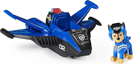 Paw Patrol, Jet to The Rescue Chase’s Deluxe Transforming Vehicle Toy with Lights and Sounds