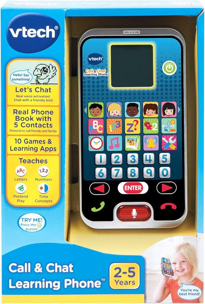 VTech Call and Chat Learning Phone, Black